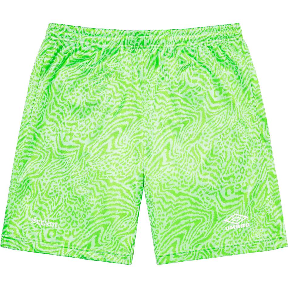 Bermudas Supreme Jacquard Animal Print Soccer Verdes | MX229OR