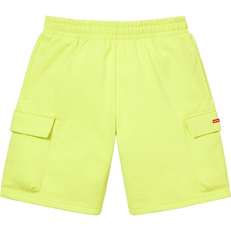 Bermudas Supreme Small Box Baggy Cargo Sweat Verde Menta | MX221QZ