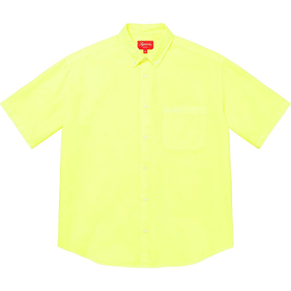 Camisas Supreme Loose Fit S/S Oxford Amarillos | MX209GL