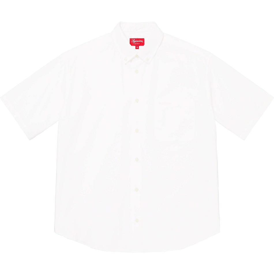 Camisas Supreme Loose Fit S/S Oxford Blancos | MX208FM