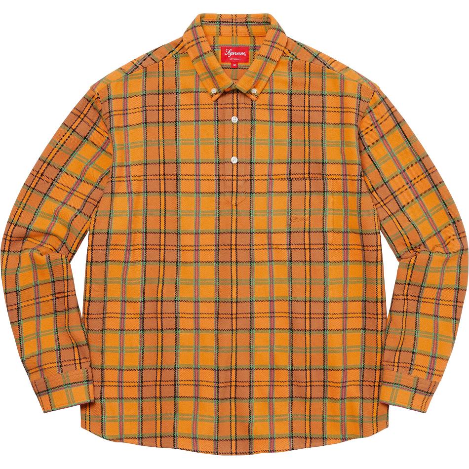 Camisas Supreme Pullover Plaid Flannel Dorados | MX214ZG