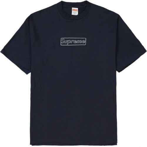 Camiseta Supreme KAWS Chalk Box Logo Negros | MX393JJ