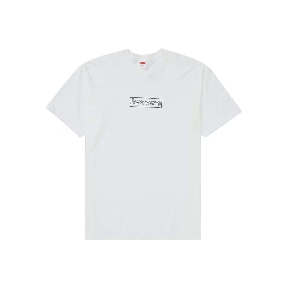 Camiseta Supreme Kaws Chalk Logo Blancos | MX394KI