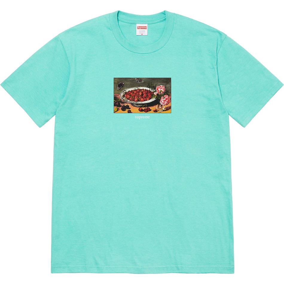 Camiseta Supreme Strawberries Tee Aqua | MX344ZG