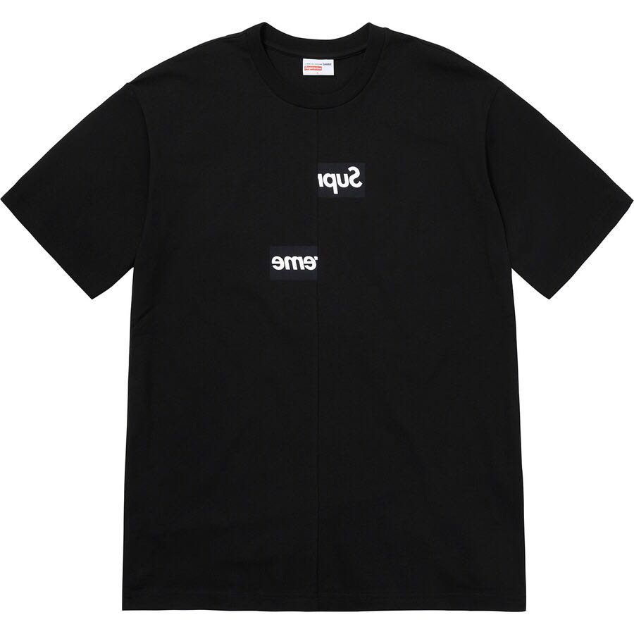 Camiseta Supreme x CDG Split Box Logo Negros | MX397XF