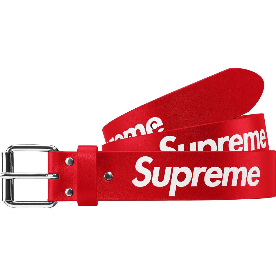 Cinturones Supreme Repeat Cuero Belt Rojos | MX428MA