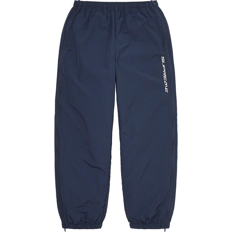 Pantalones Supreme Full Zip Baggy Warm Up Pant Azul Marino | MX161LH