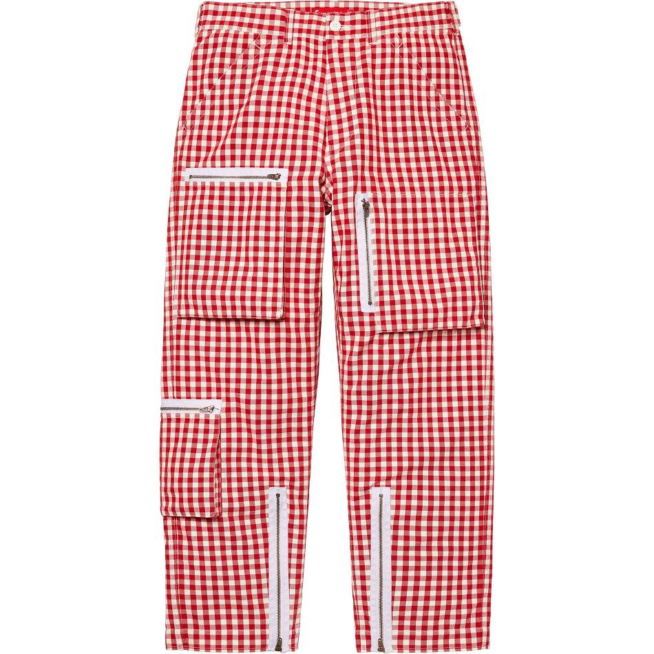 Pantalones Supreme Gingham Flight Pant Rojos | MX198RW