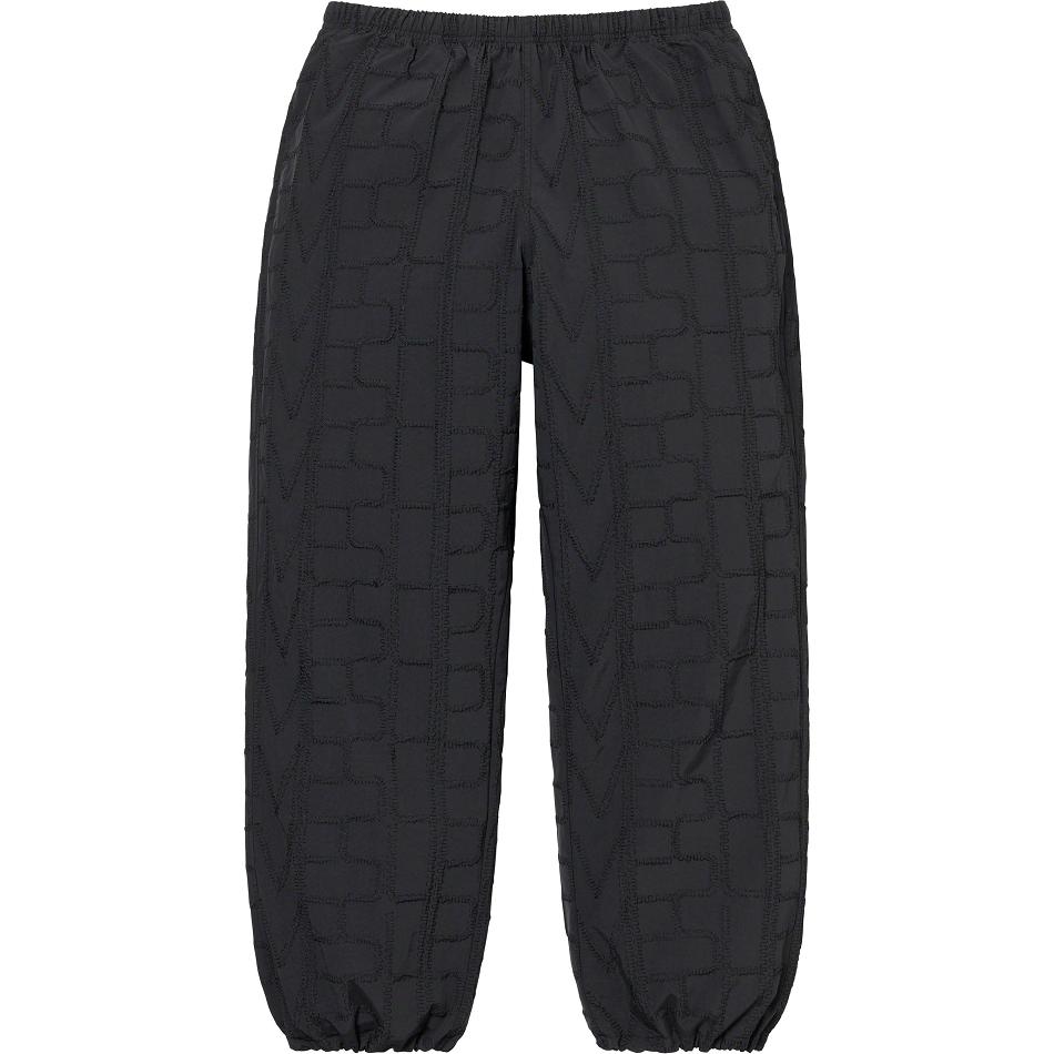 Pantalones Supreme Repeat Stitch Pista Pant Negros | MX191VD