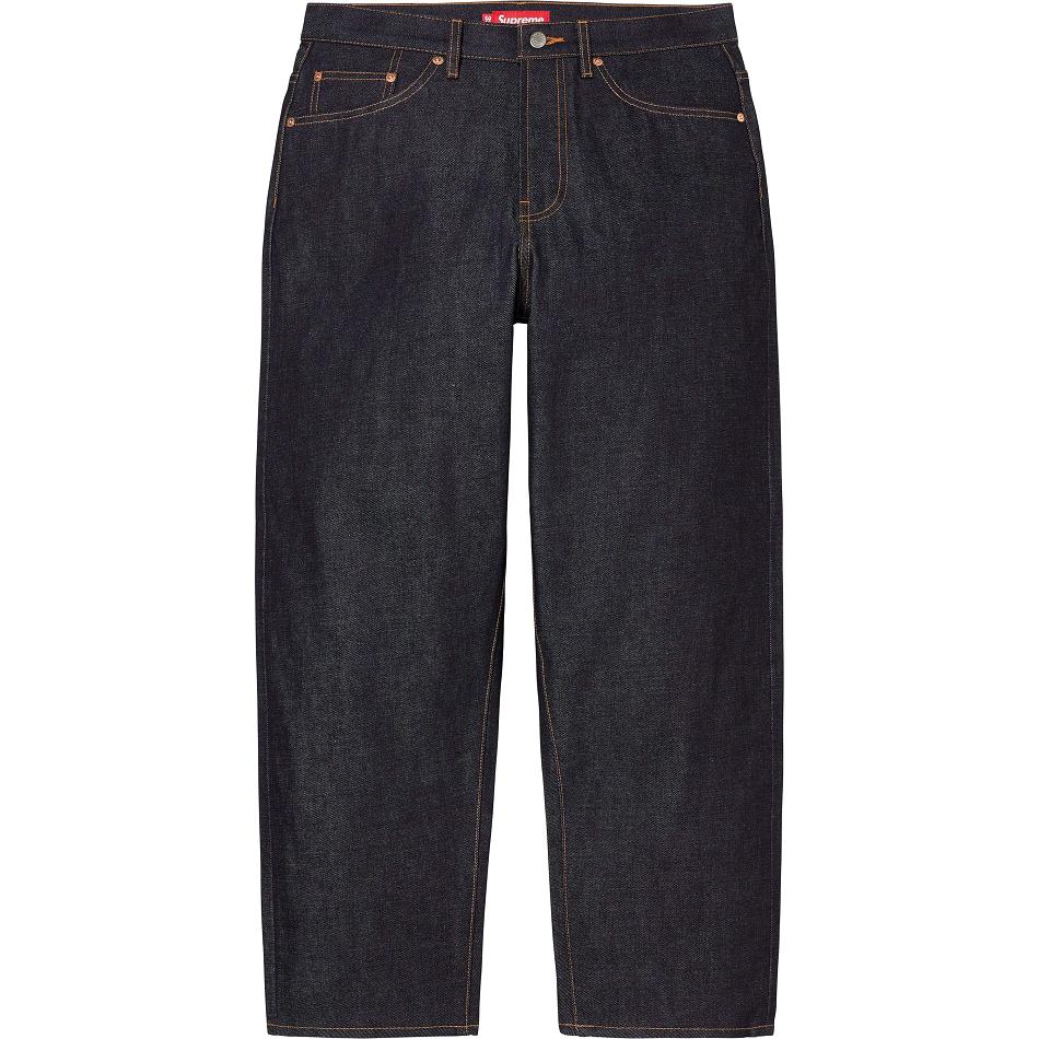 Pantalones Supreme Rigid Baggy Jean Negros | MX164CE