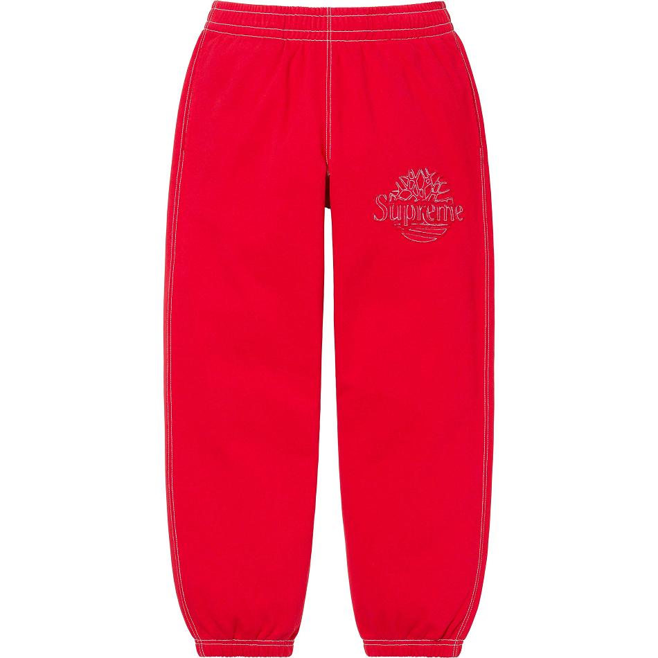 Pantalones Supreme Timberland® Sweatpant Rojos | MX182FM