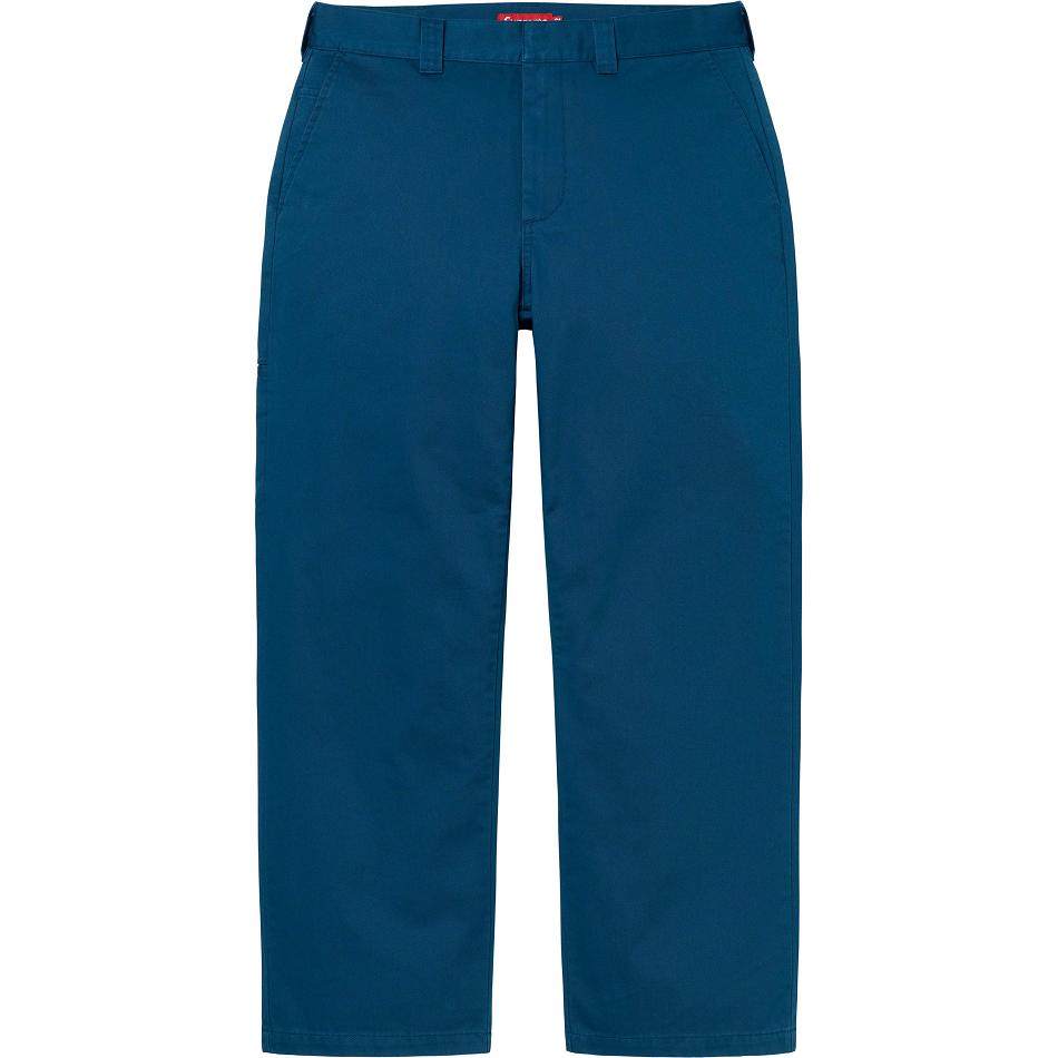 Pantalones Supreme Trabajo Pant Azul Marino | MX171EX