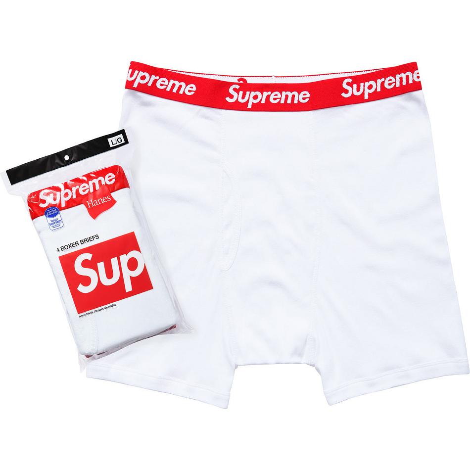 Ropa Interior Supreme Hanes® Boxer Briefs (4 Pack) Blancos | MX490PQ