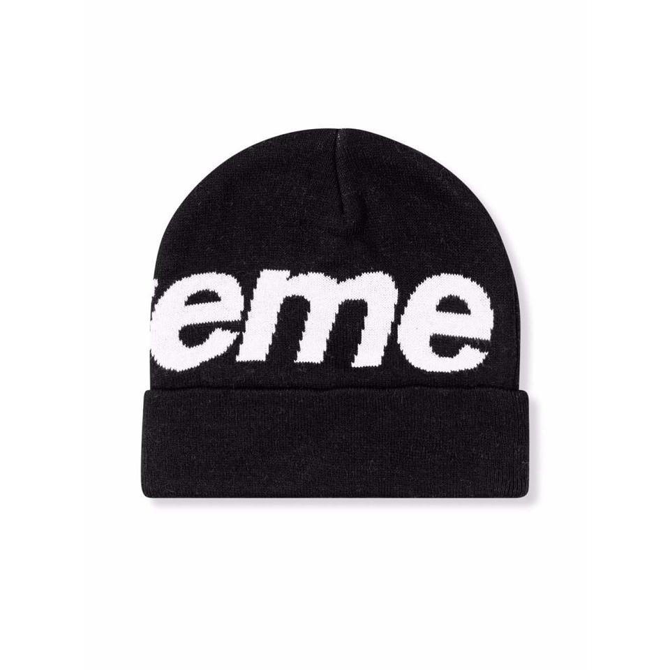 Sombreros Supreme Big Logo Beanie Negros | MX480MA