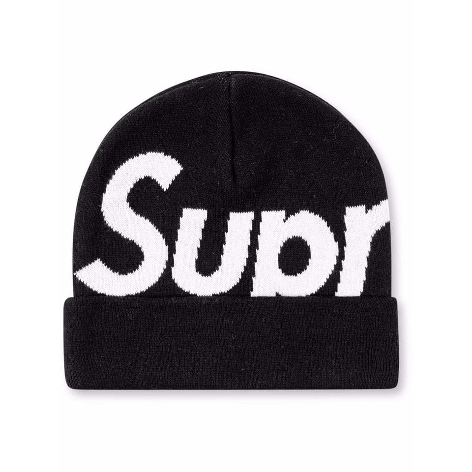 Sombreros Supreme Big Logo Beanie Negros | MX480MA