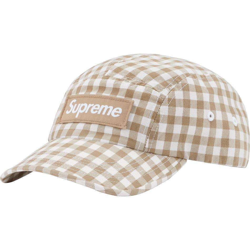 Sombreros Supreme Gingham Camp Cap Marrom | MX474ZG