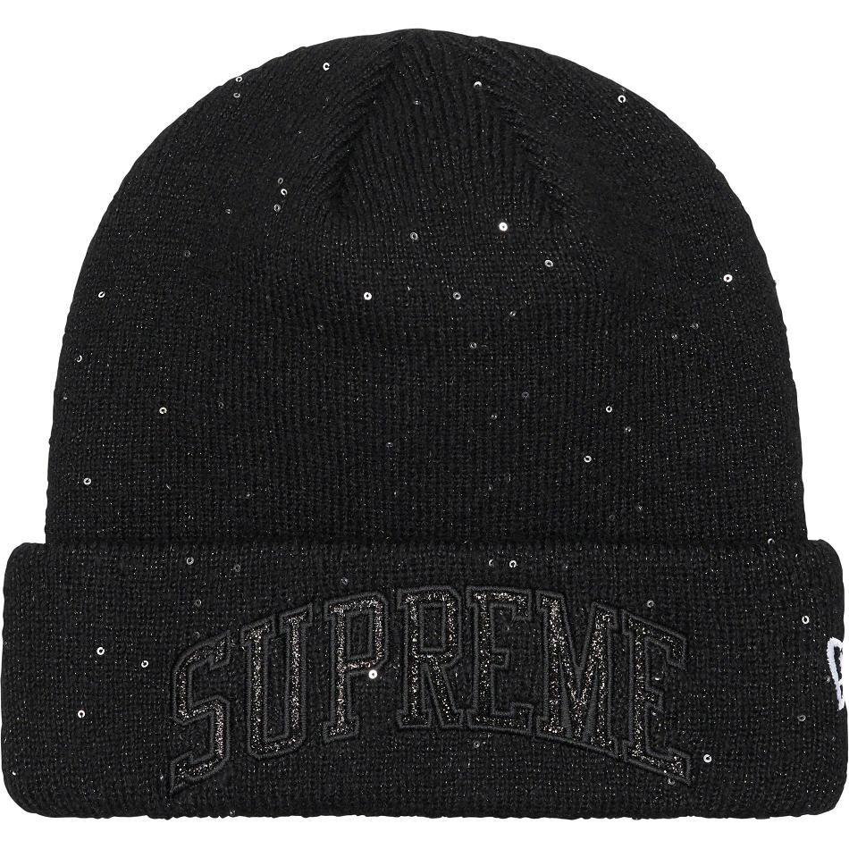 Sombreros Supreme New Era® Metallic Arc Beanie Negros | MX445JJ