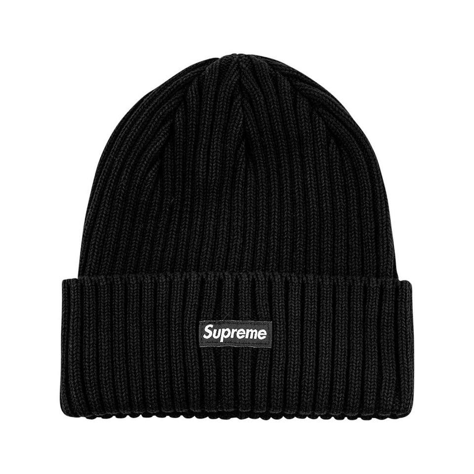 Sombreros Supreme Overdyed Logo Beanie Negros | MX483EX