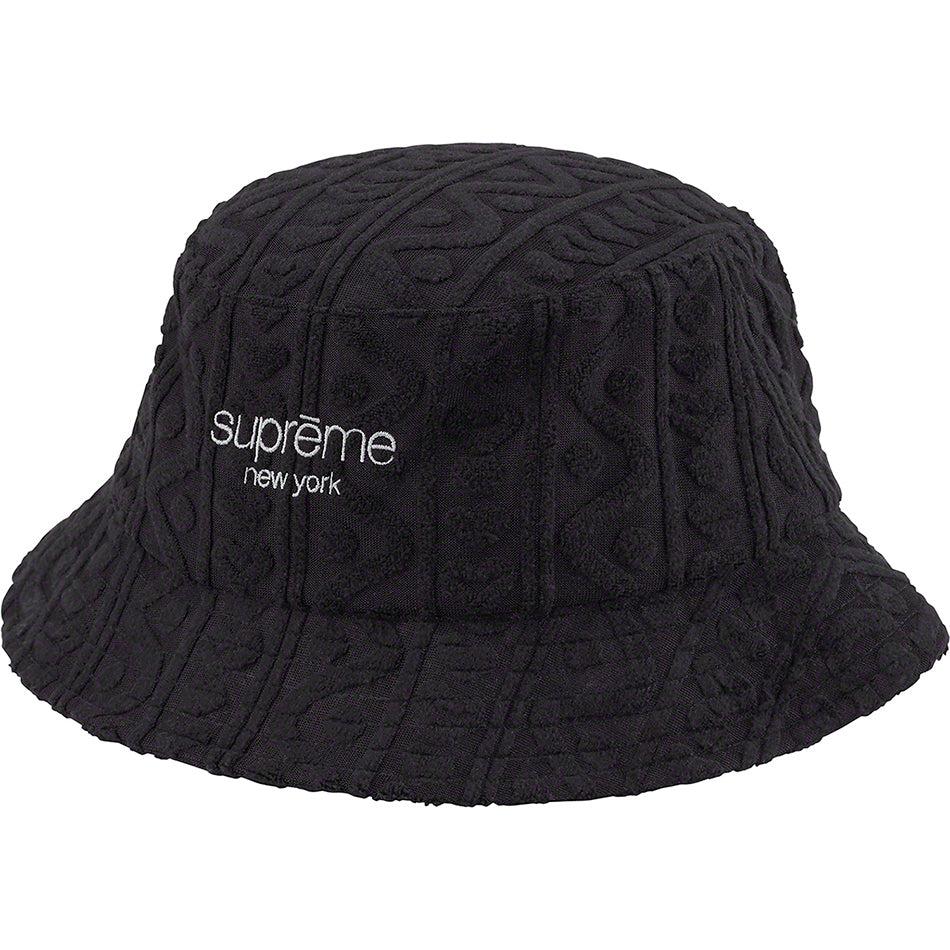 Sombreros Supreme Terry Pattern Crusher Negros | MX450CE