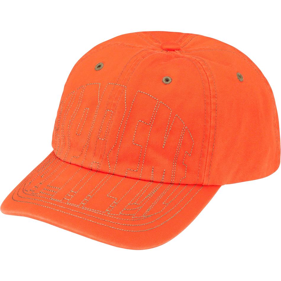 Sombreros Supreme Visor Stitch 6-Panel Naranjas | MX464PQ