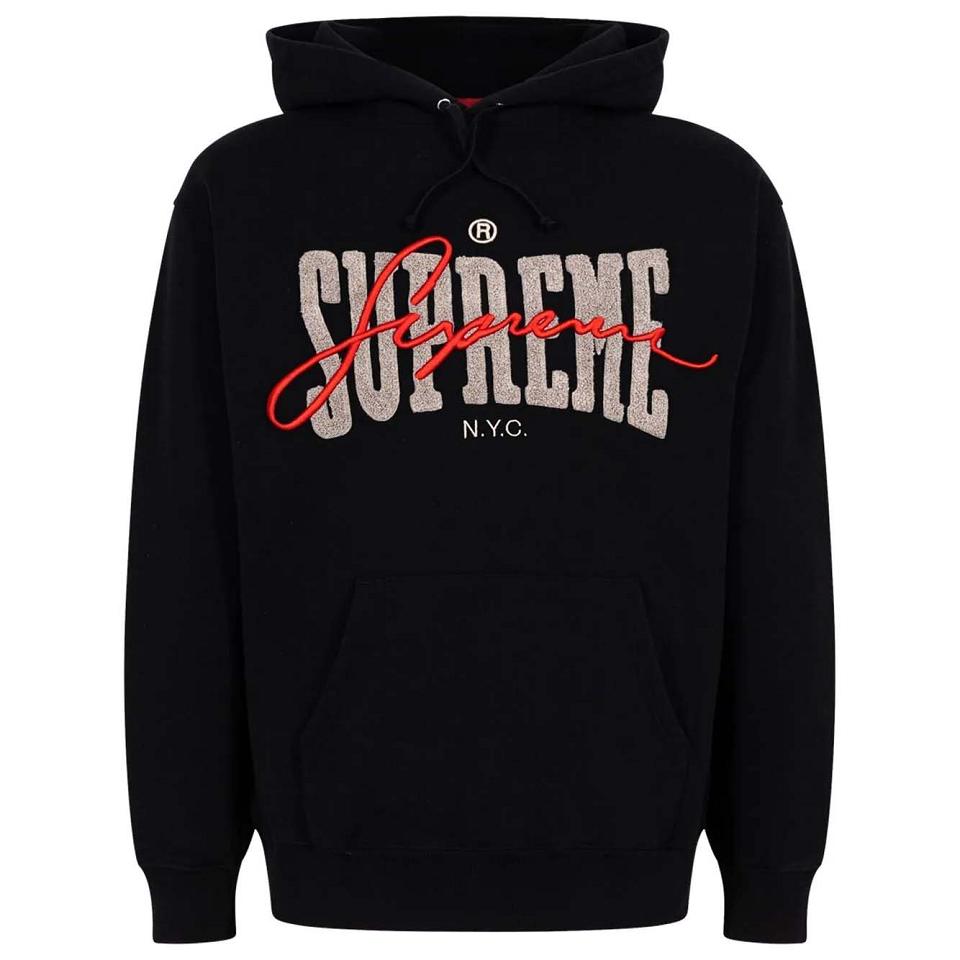 Sudadera Con Capucha Supreme Embroide Chenilles Negros | MX108KI