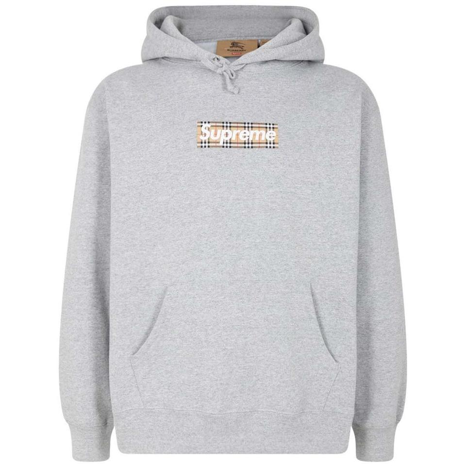 Sudadera Con Capucha Supreme X Burberry Grises | MX133JJ