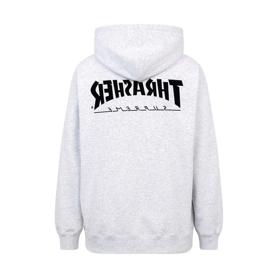 Sudadera Con Capucha Supreme X Thrasher Logo Print “FW21” Grises | MX136ZG