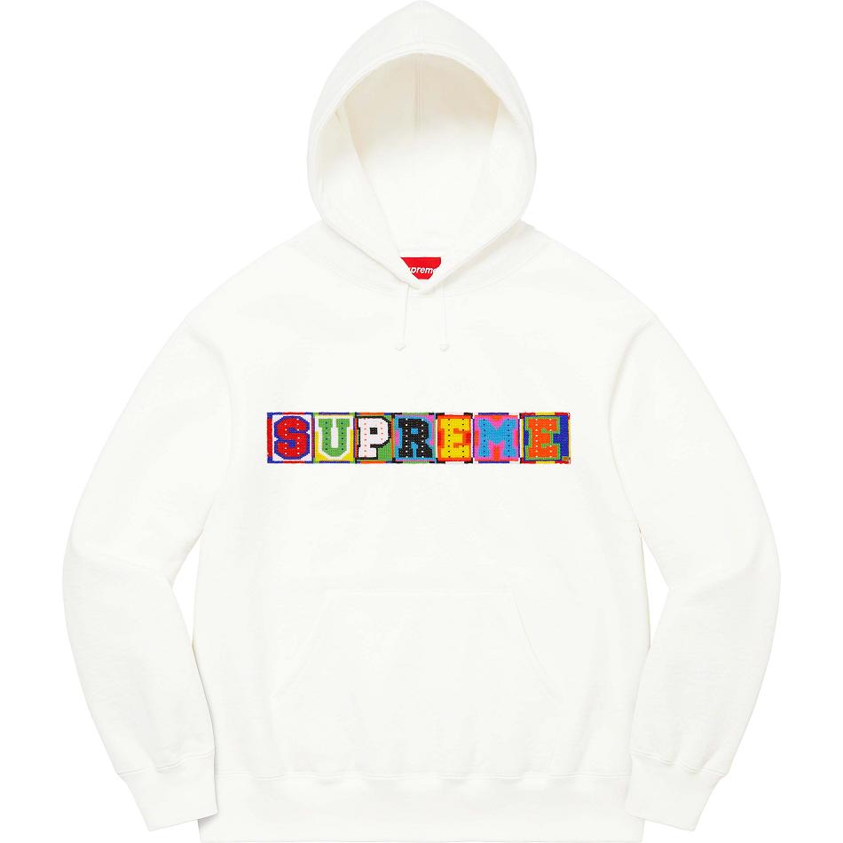 Sudaderas Supreme Beaded Encapuchado Blancos | MX319XF