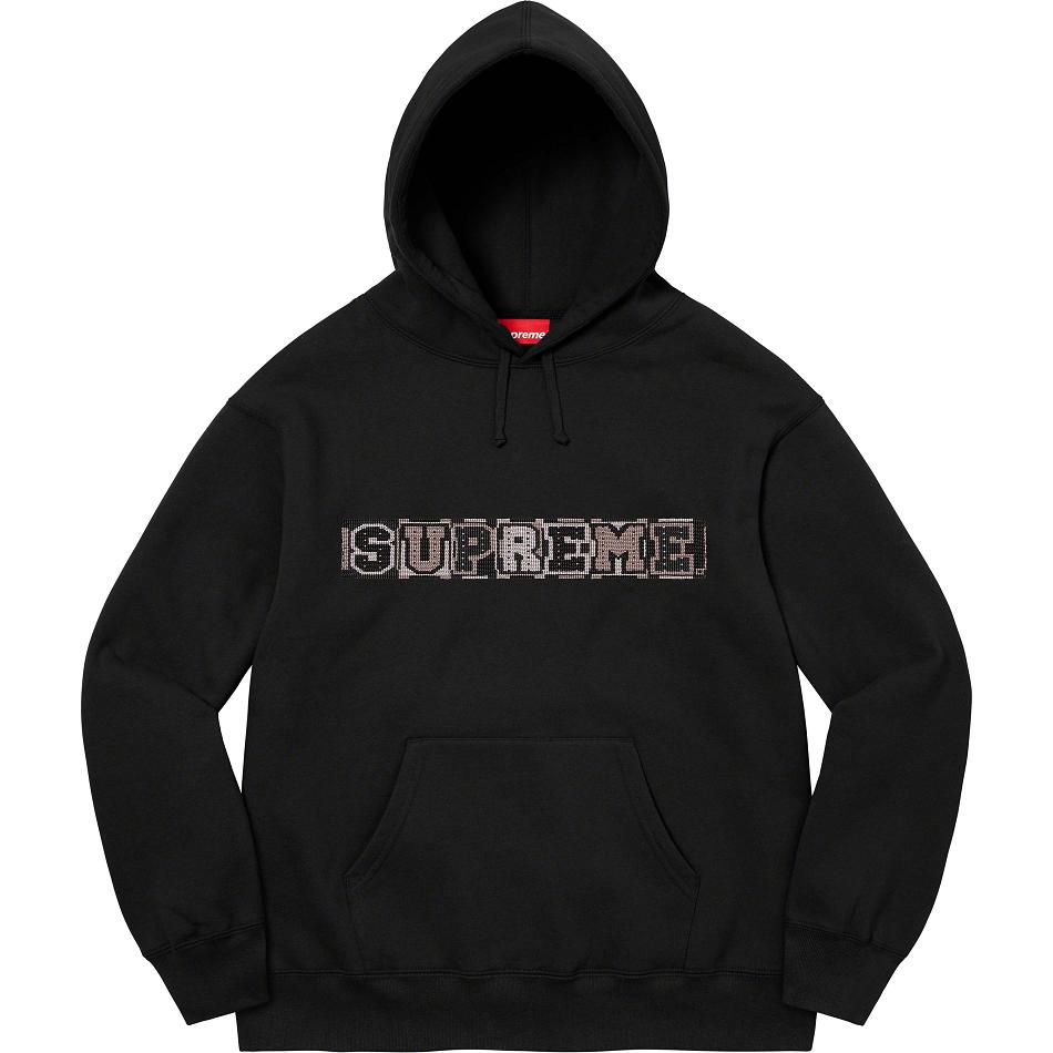 Sudaderas Supreme Beaded Encapuchado Negros | MX316KI