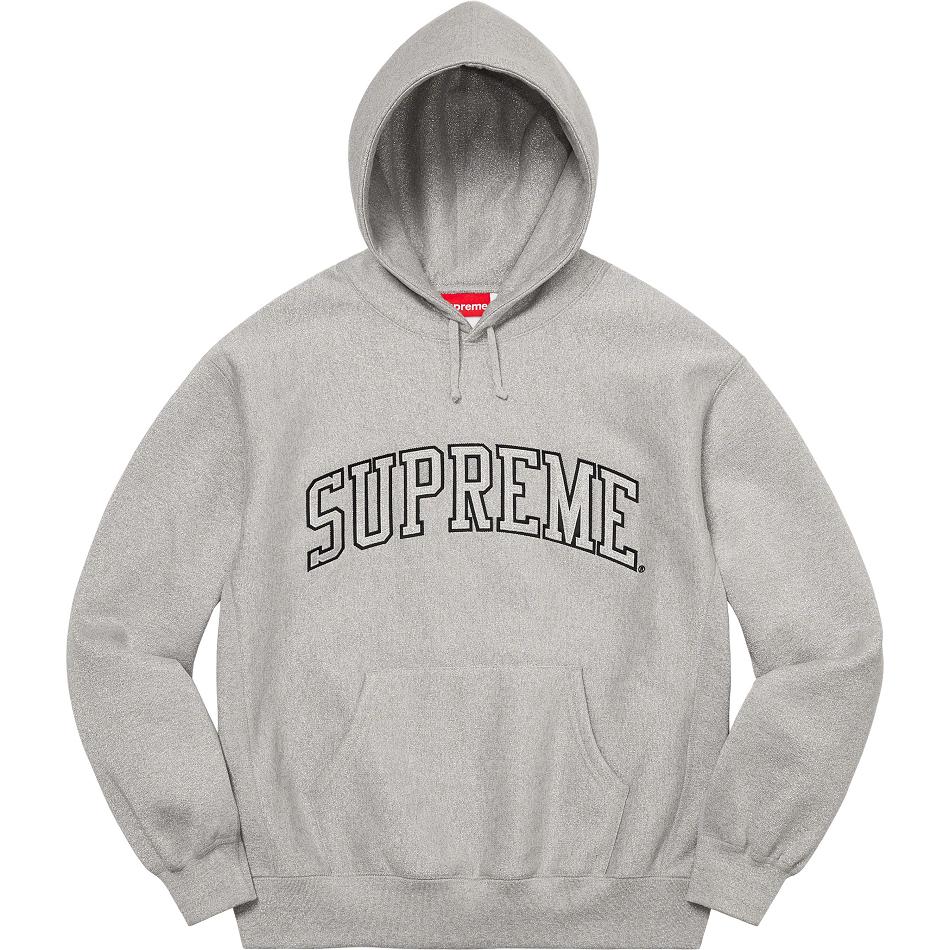 Sudaderas Supreme Glitter Arc Encapuchado Grises | MX292ZG