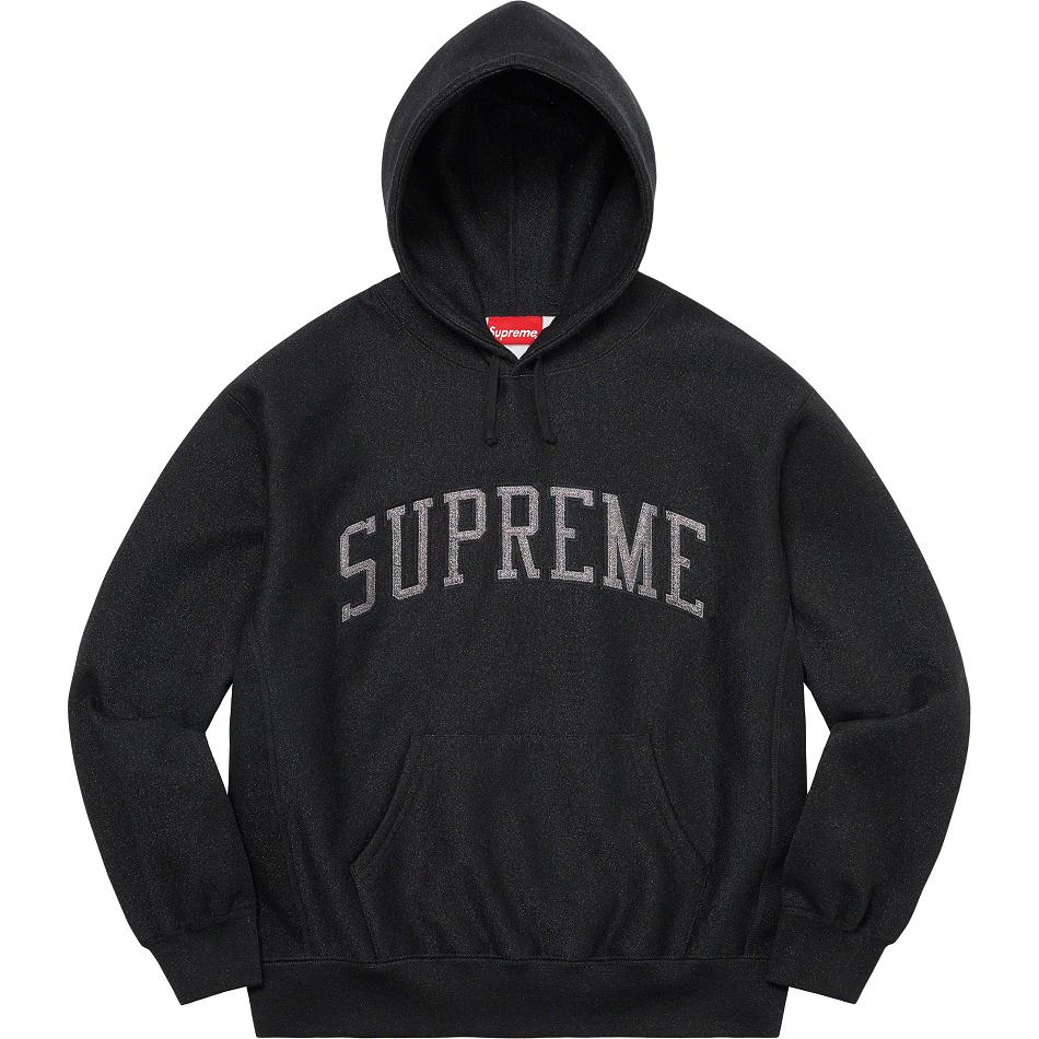 Sudaderas Supreme Glitter Arc Encapuchado Negros | MX293XF