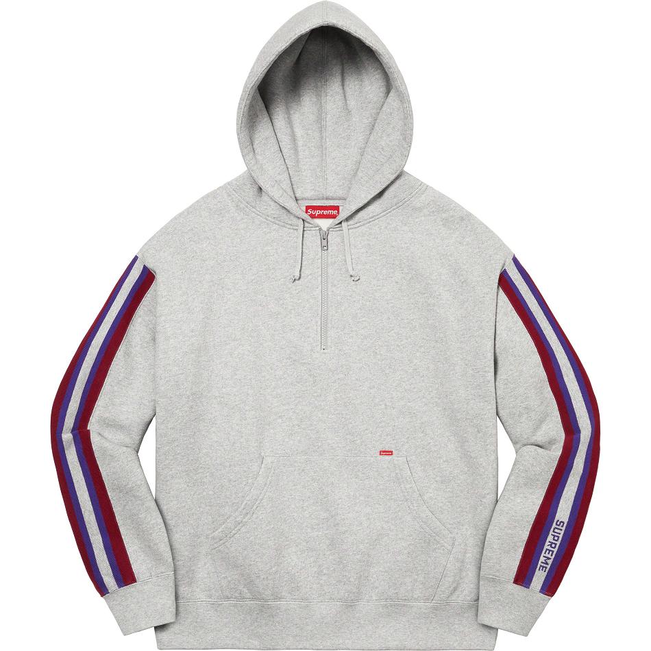 Sudaderas Supreme Half Zip Encapuchado Grises | MX299QZ