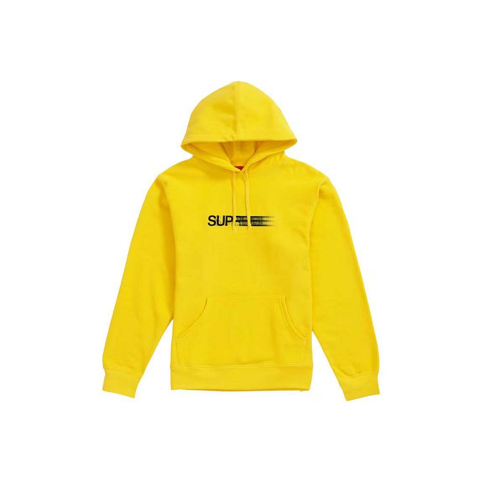 Sudaderas Supreme Motion Logo Encapuchado Amarillos | MX327EX