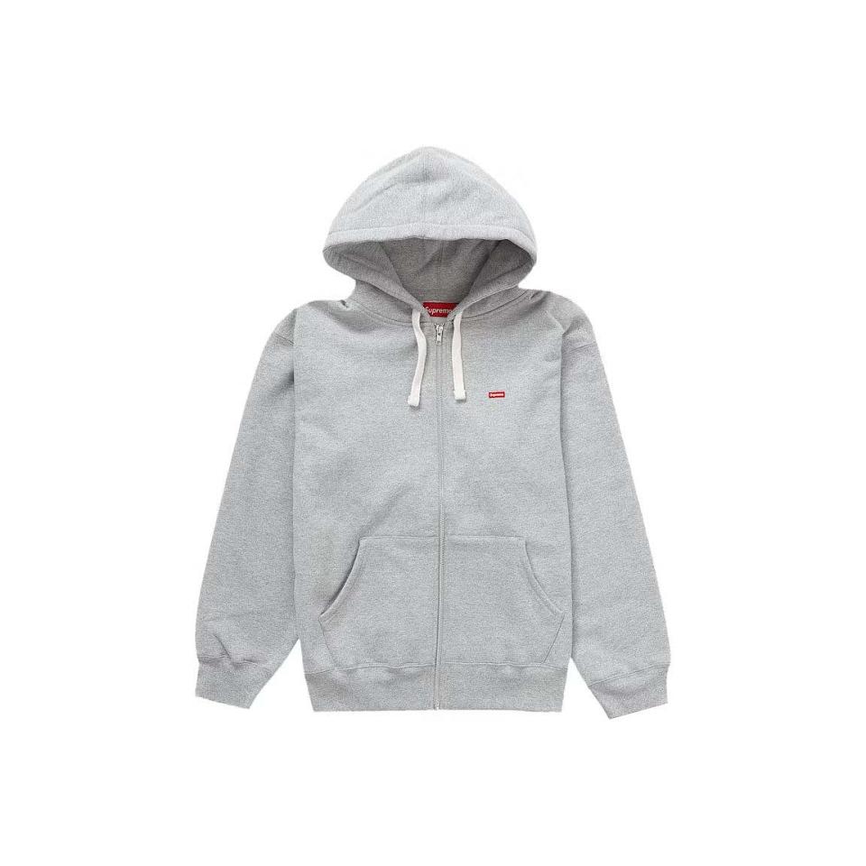 Sudaderas Supreme Small Box Drawcord Zip Up Encapuchado Grises | MX332IS