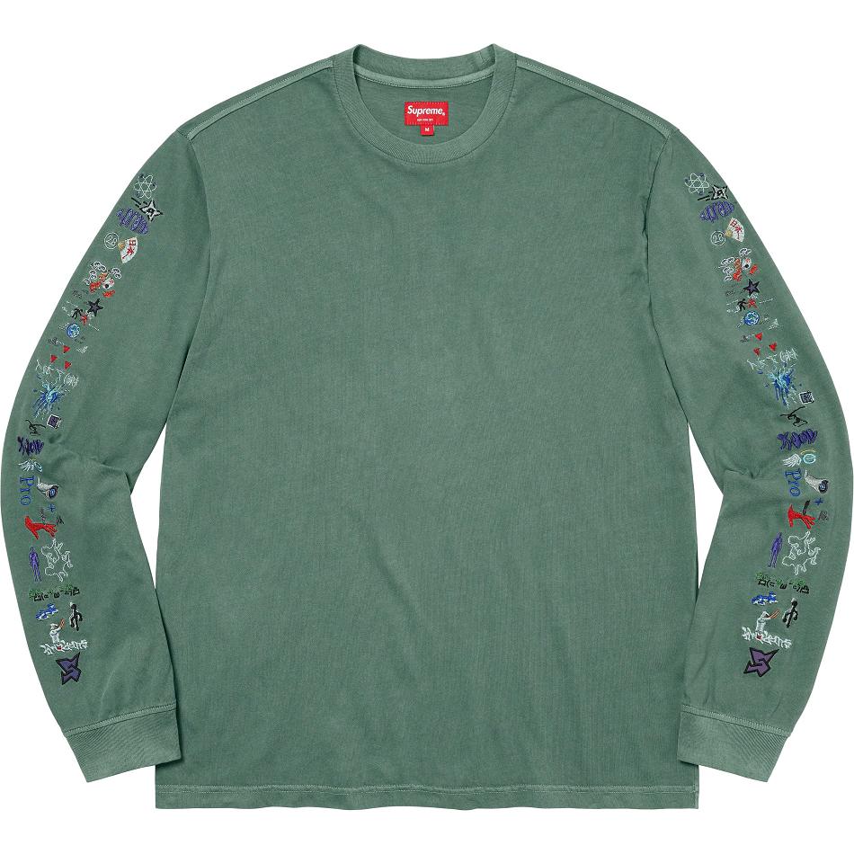 Suéteres Supreme AOI Icons L/S Top Verdes | MX278YU