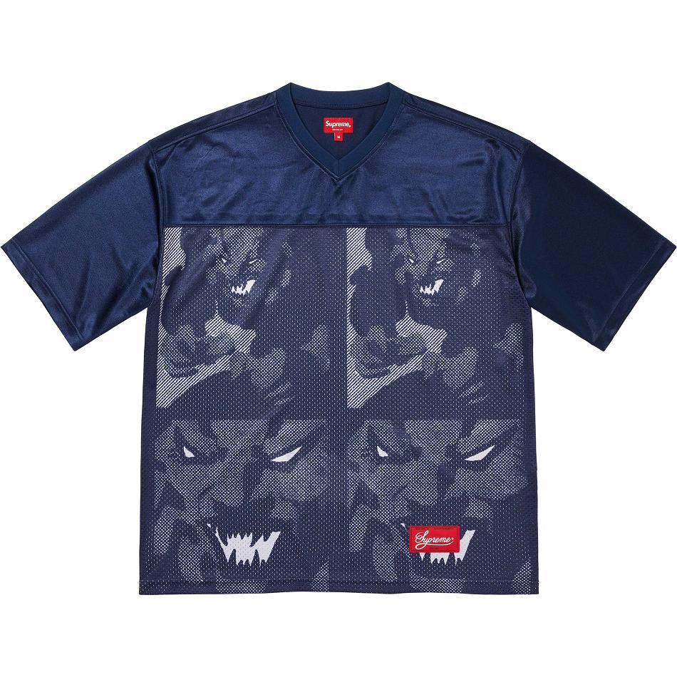 Suéteres Supreme Ronin Football Jersey Azul Marino | MX284SO