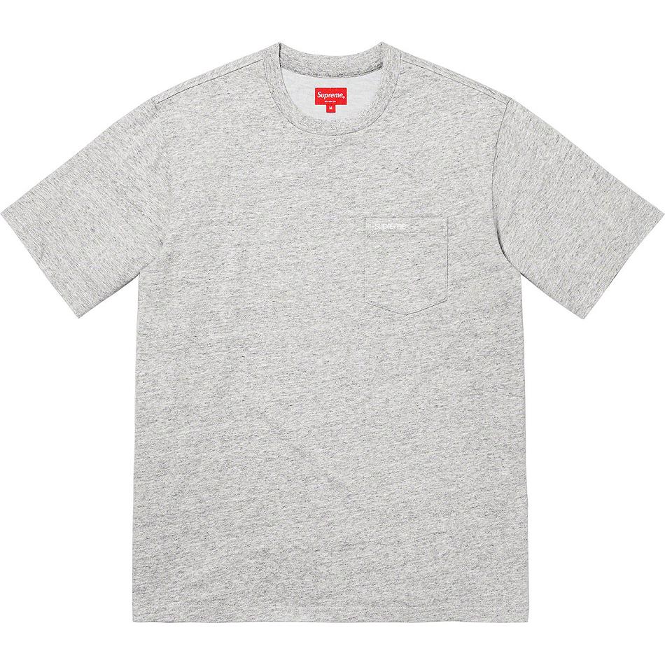 Suéteres Supreme S/S Pocket Tee Grises | MX272MA