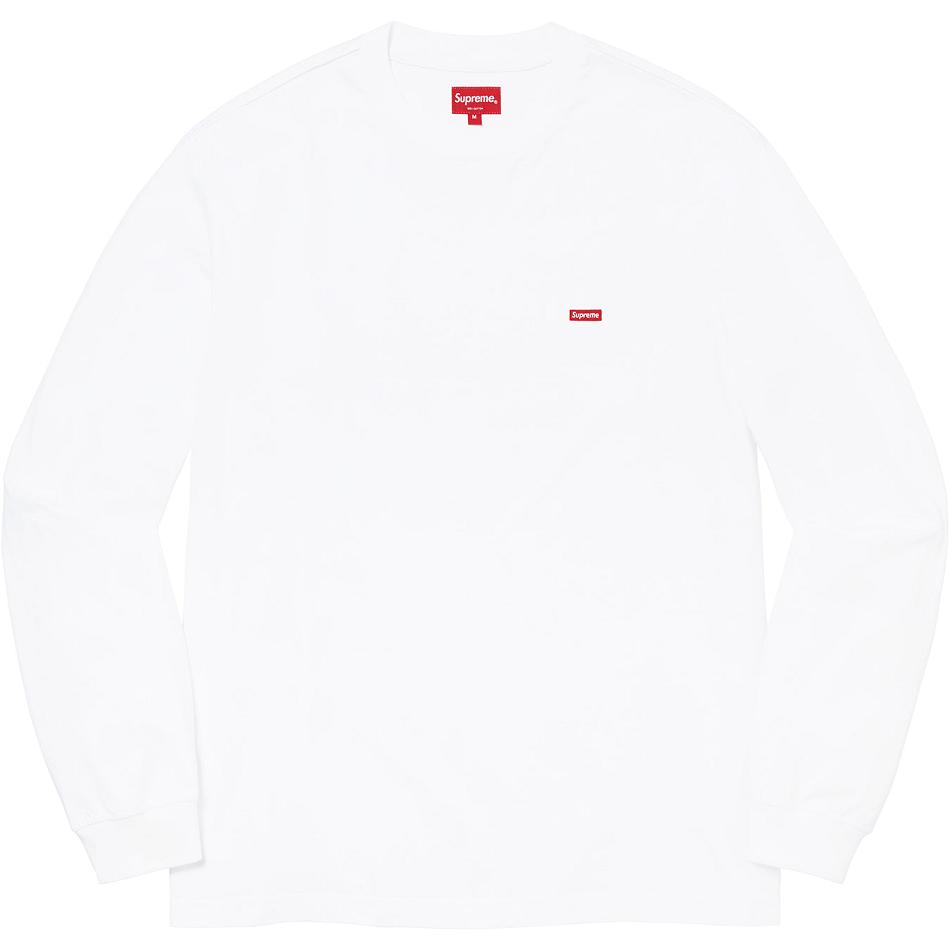 Suéteres Supreme Small Box L/S Tee Blancos | MX244BC