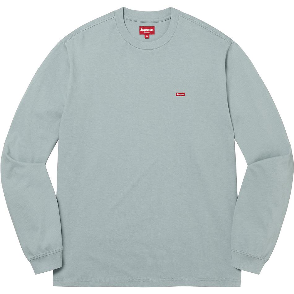 Suéteres Supreme Small Box L/S Tee Turquesa | MX246MA