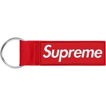 Accesorios Supreme Webbing Keychain Rojos | MX408YU