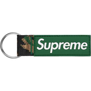 Accesorios Supreme Webbing Keychain Verdes | MX407TV