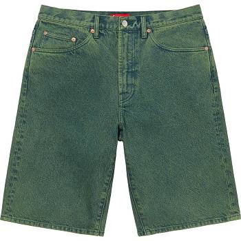 Bermudas Supreme Baggy Denim Verdes | MX233DN