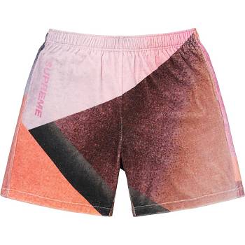 Bermudas Supreme Geo Velour Rosas | MX227UT