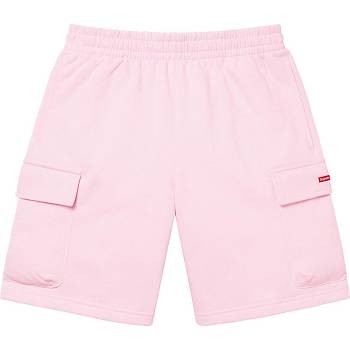 Bermudas Supreme Small Box Baggy Cargo Sweat Rosas | MX224RW