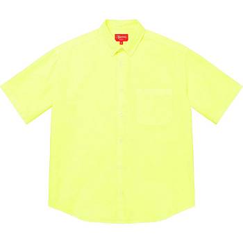 Camisas Supreme Loose Fit S/S Oxford Amarillos | MX209GL