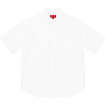 Camisas Supreme Loose Fit S/S Oxford Blancos | MX208FM