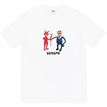 Camiseta Supreme Business Tee Blancos | MX374BC