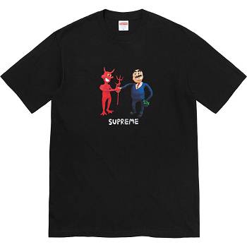 Camiseta Supreme Business Tee Negros | MX378WY