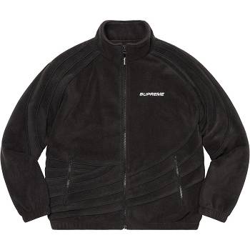 Chaquetas Supreme Carreras Fleece Negros | MX147TV