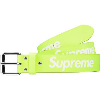 Cinturones Supreme Repeat Cuero Belt Verdes | MX427NB